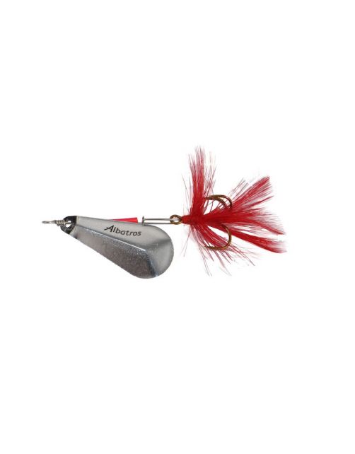 Albatros Spinner Terrible - Spinners - 2.5 g Silver Bladmaat 3.5