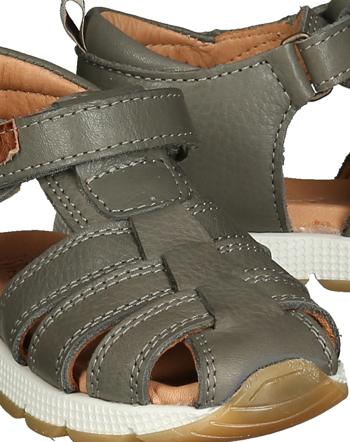 Leder-Sandalen BIRK mit Zehenschutz in grey