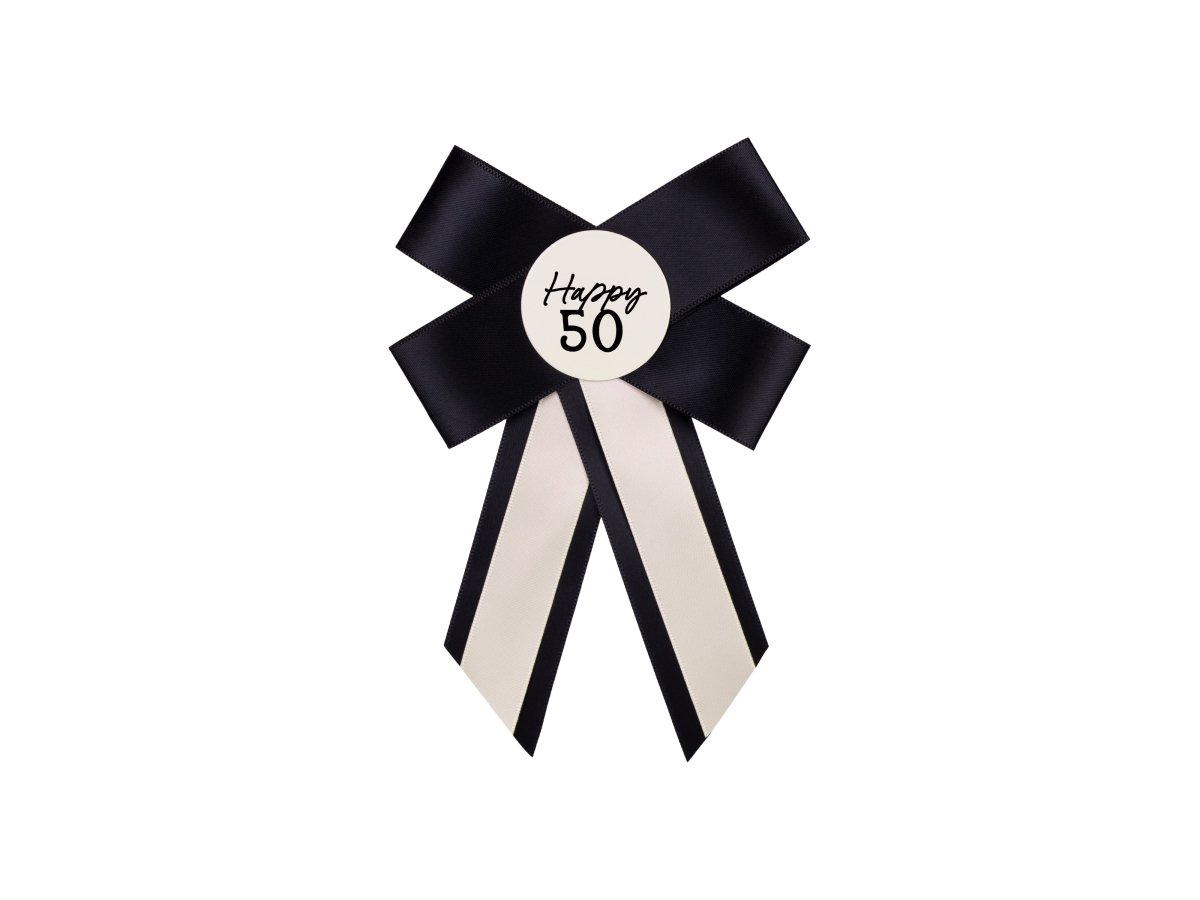 50 Jaar Button Strik 17cm