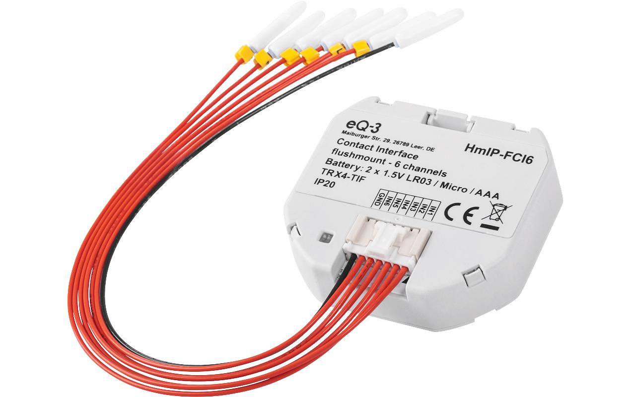 Smart Home Kontakt-Schnittstelle - 6-fachTasterschnittstelle, Schalterschnitttelle, Kontaktschnittstelle, Interface – HmIP-FCI6
