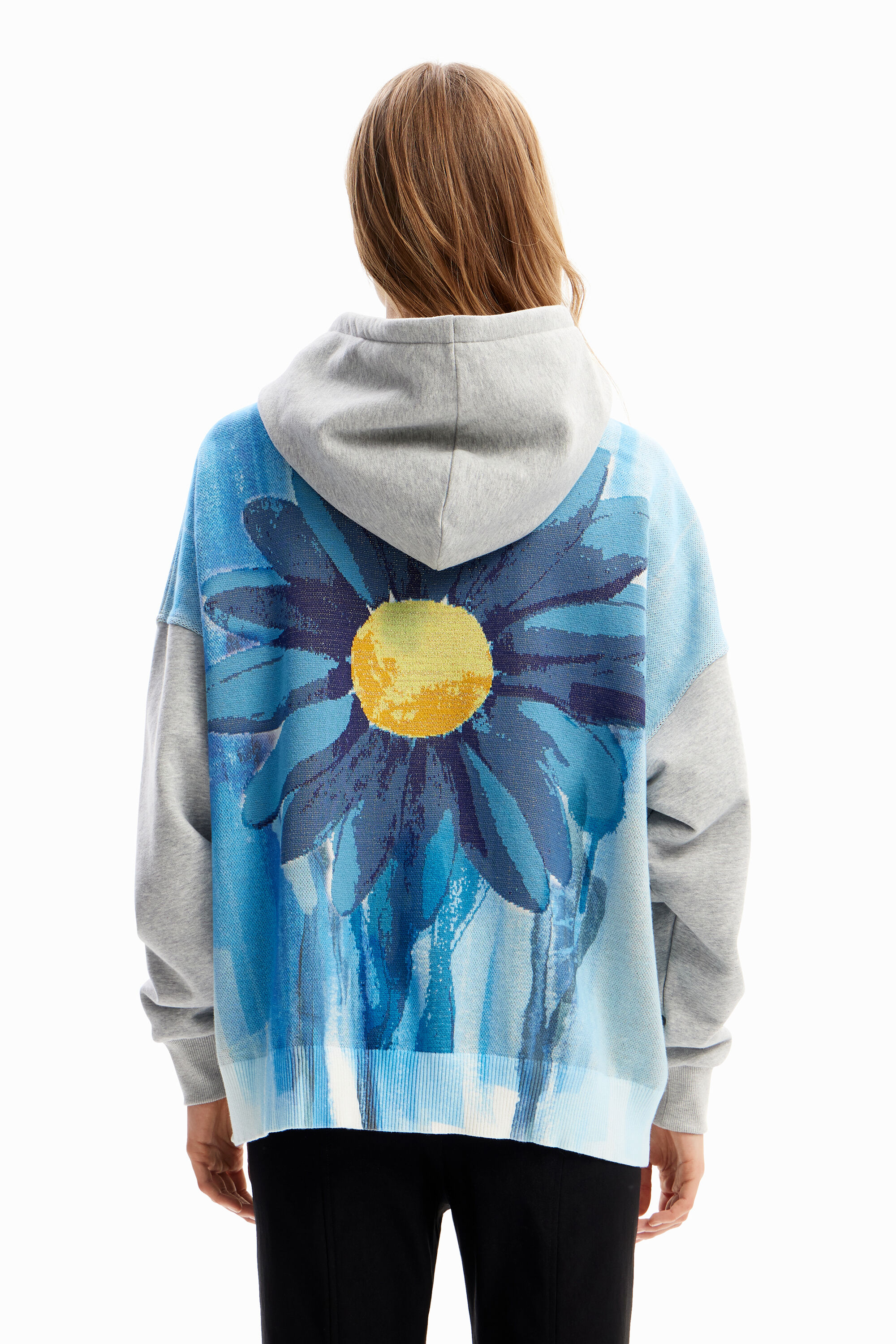Moletom oversized margarita cremallera
