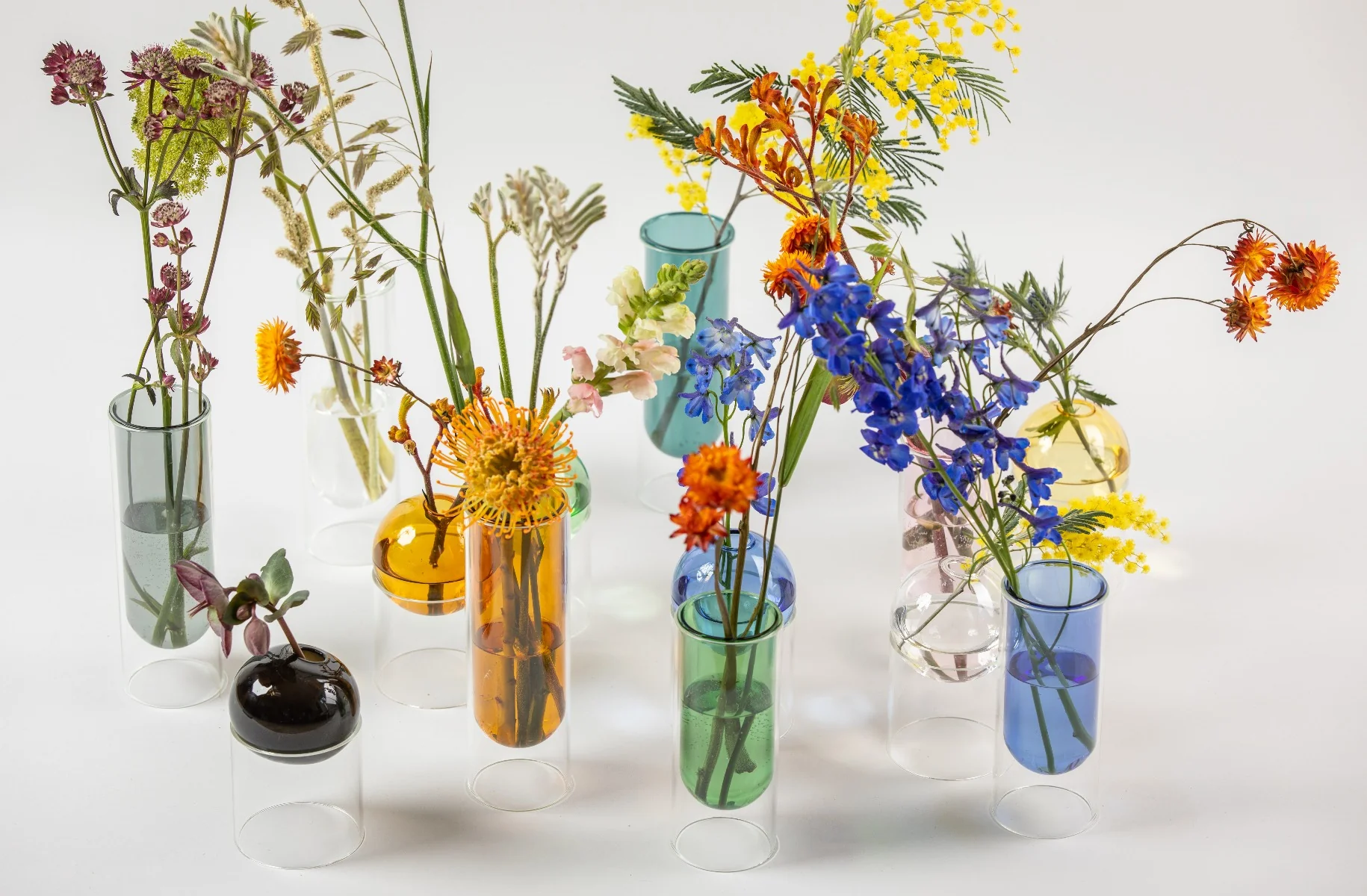 Studio About  Flower Tube vase, Rose - H: 160 mm.