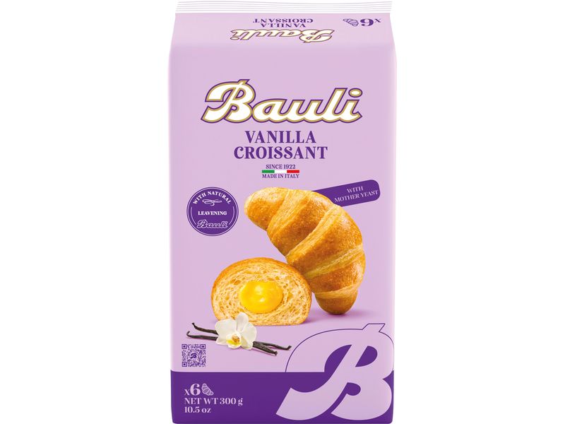 Bauli Croissant Vanille 300 g Feines Hefegebäck mit Vanille-Cremefüllung