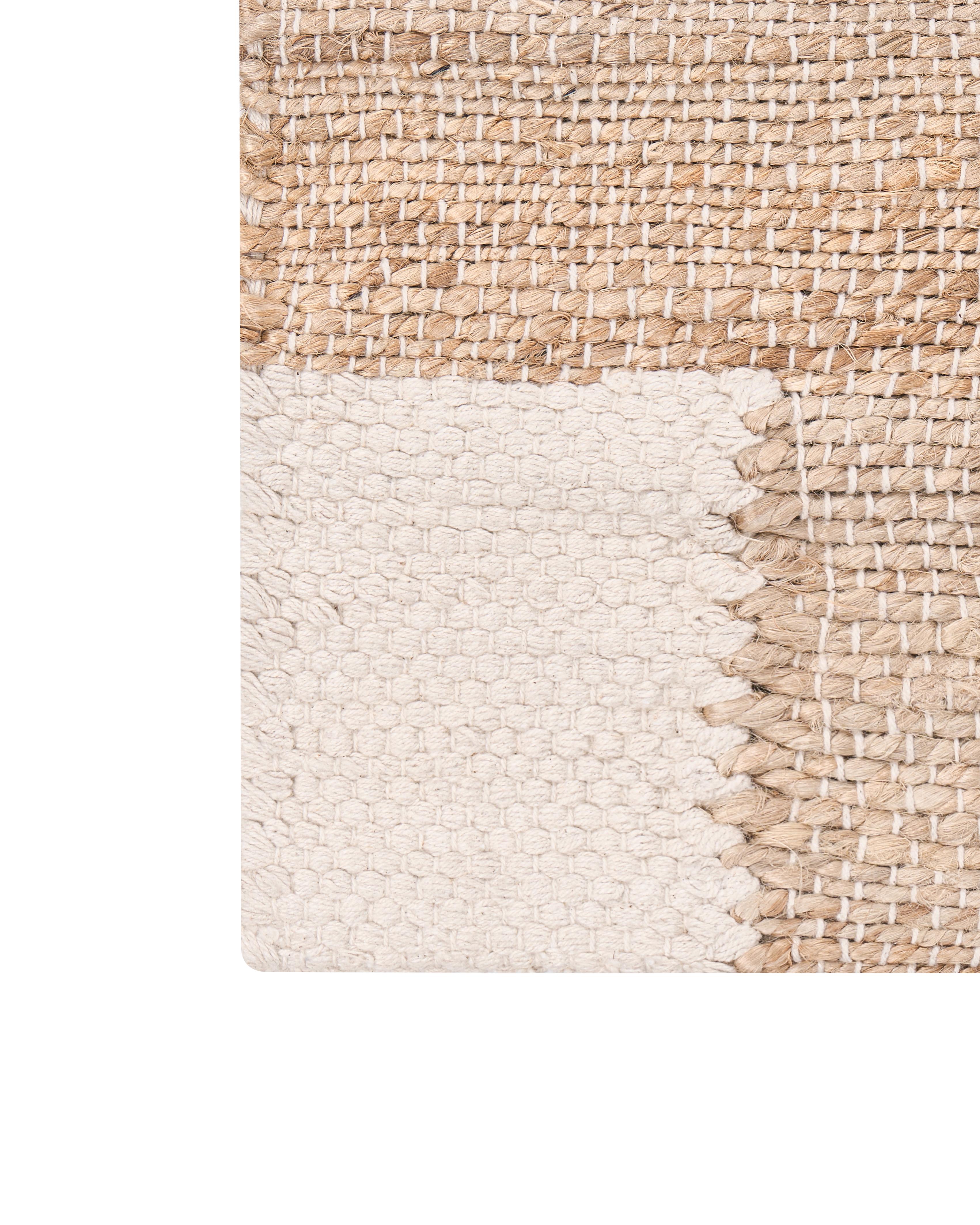 Vloerkleed AMRAVATI Lichtbeige 80 x 300 cm Jute