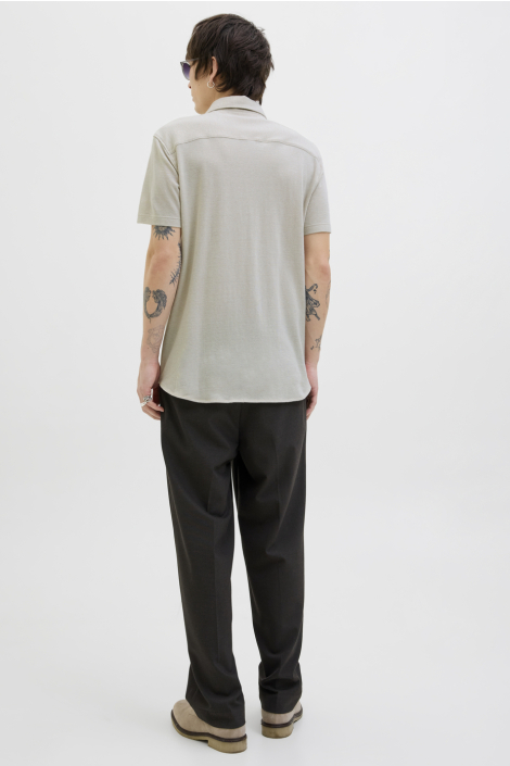 Jack & Jones beige heren overhemd