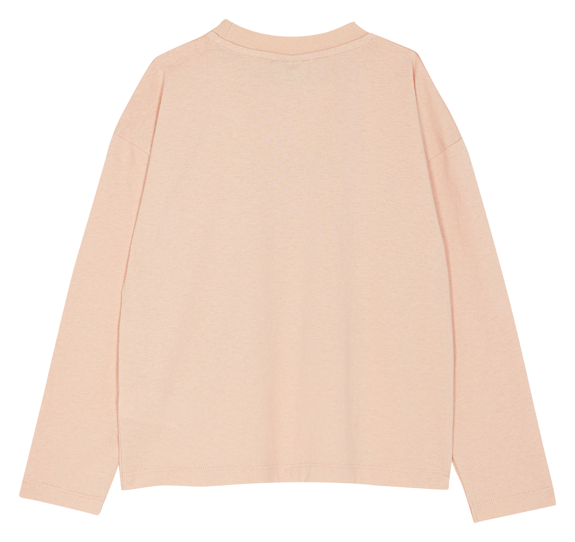 Tee-shirt col rond imprimé en coton| Rose