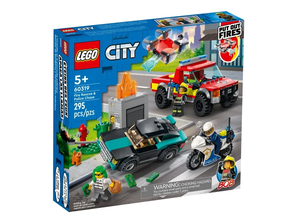 LEGO City 60319 Brandslukning og politijagt