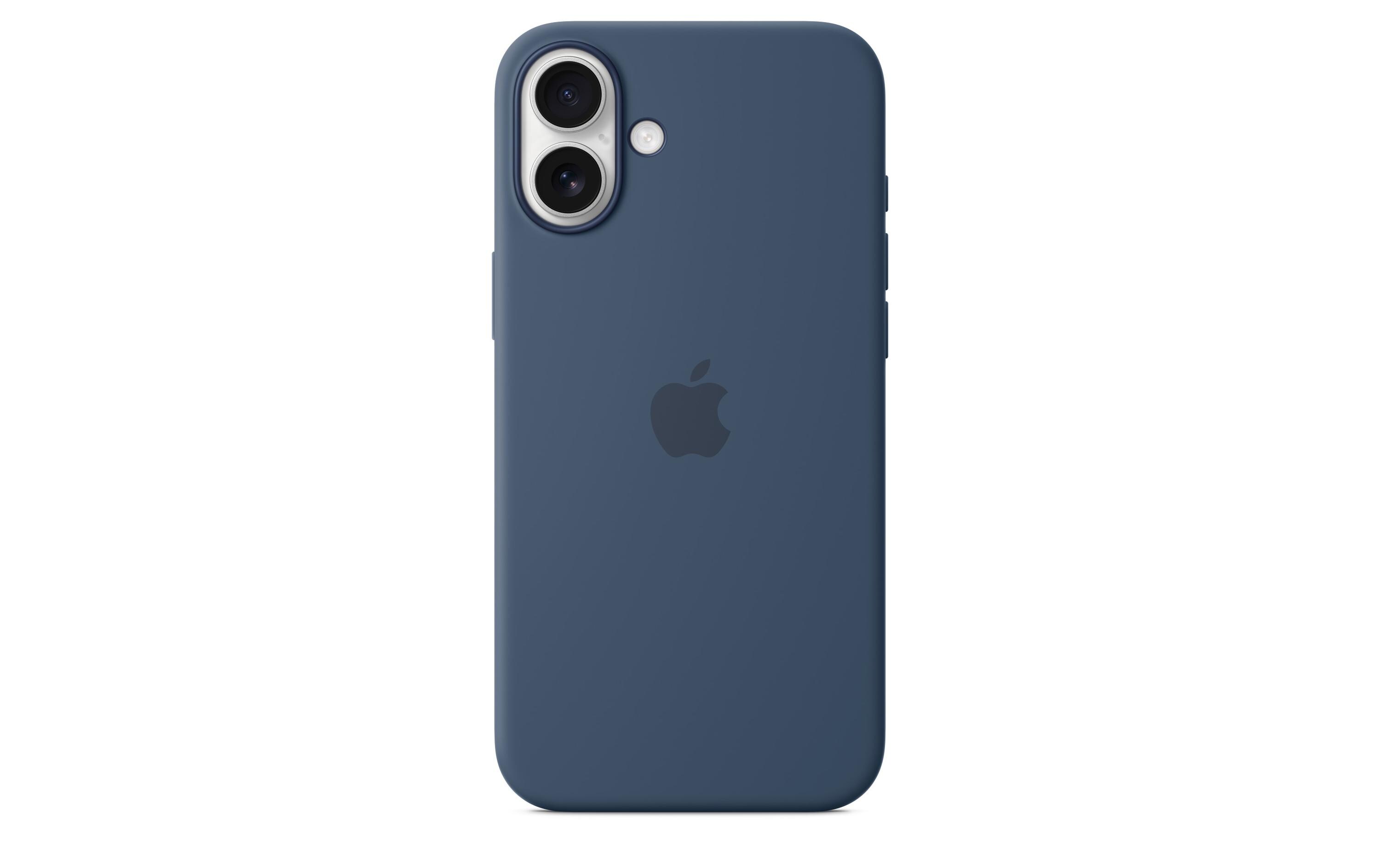 Silicone Case mit MagSafe iPhone 16 Plus DenimSilikon-Backcover mit «MagSafe» für das Apple iPhone 16 Plus