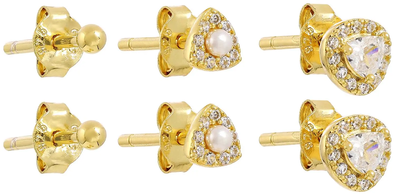 Ohrstecker-Set - Sparkly Trio