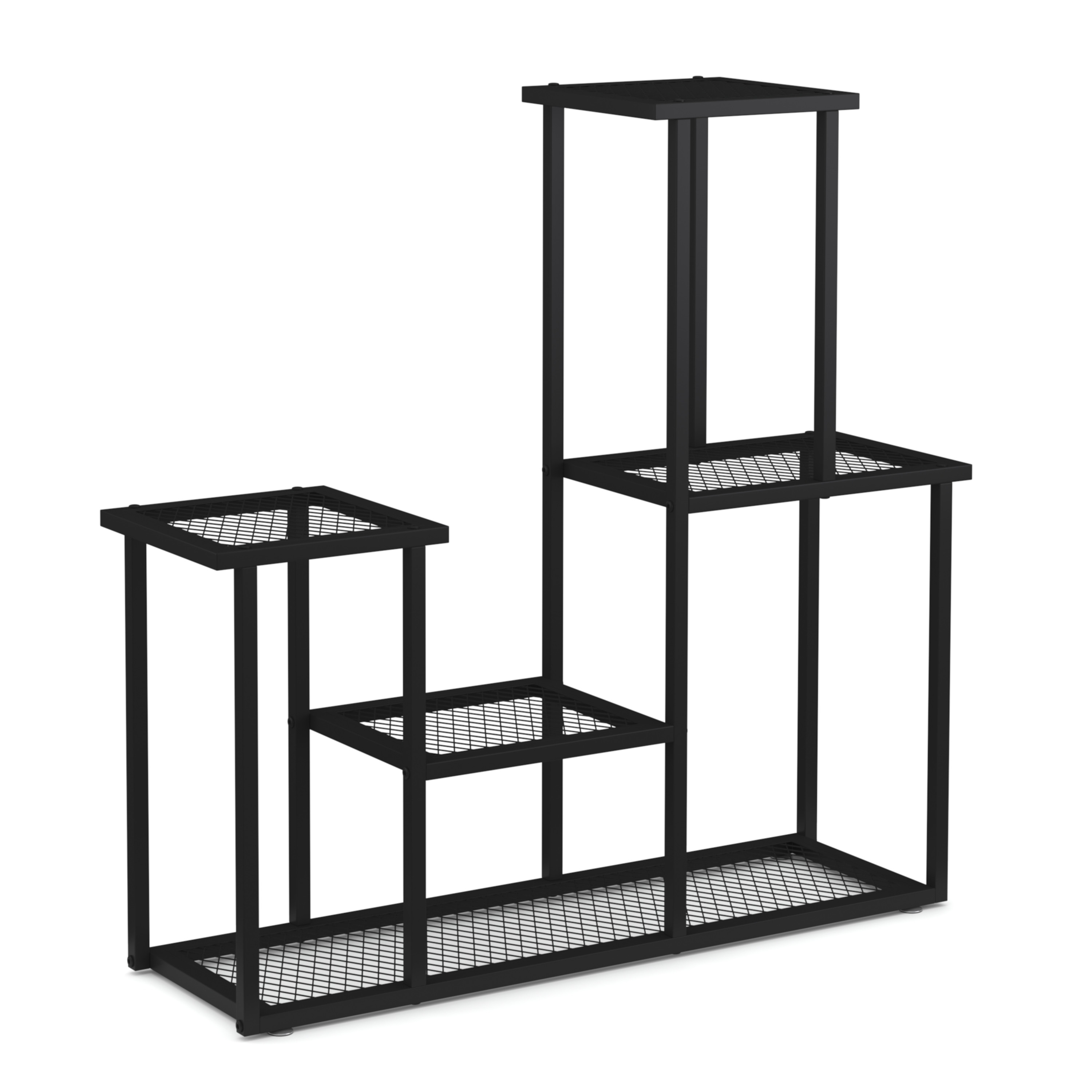 Pflanzenregal 91 x 25 x 83 cm schwarz