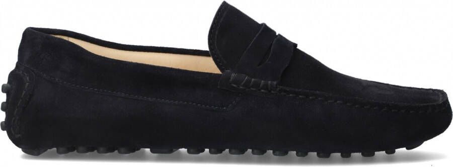 Floris van Floris van Bommel Instappers Heren Instapschoenen Herenschoenen Suède SBM-40019 Blauw