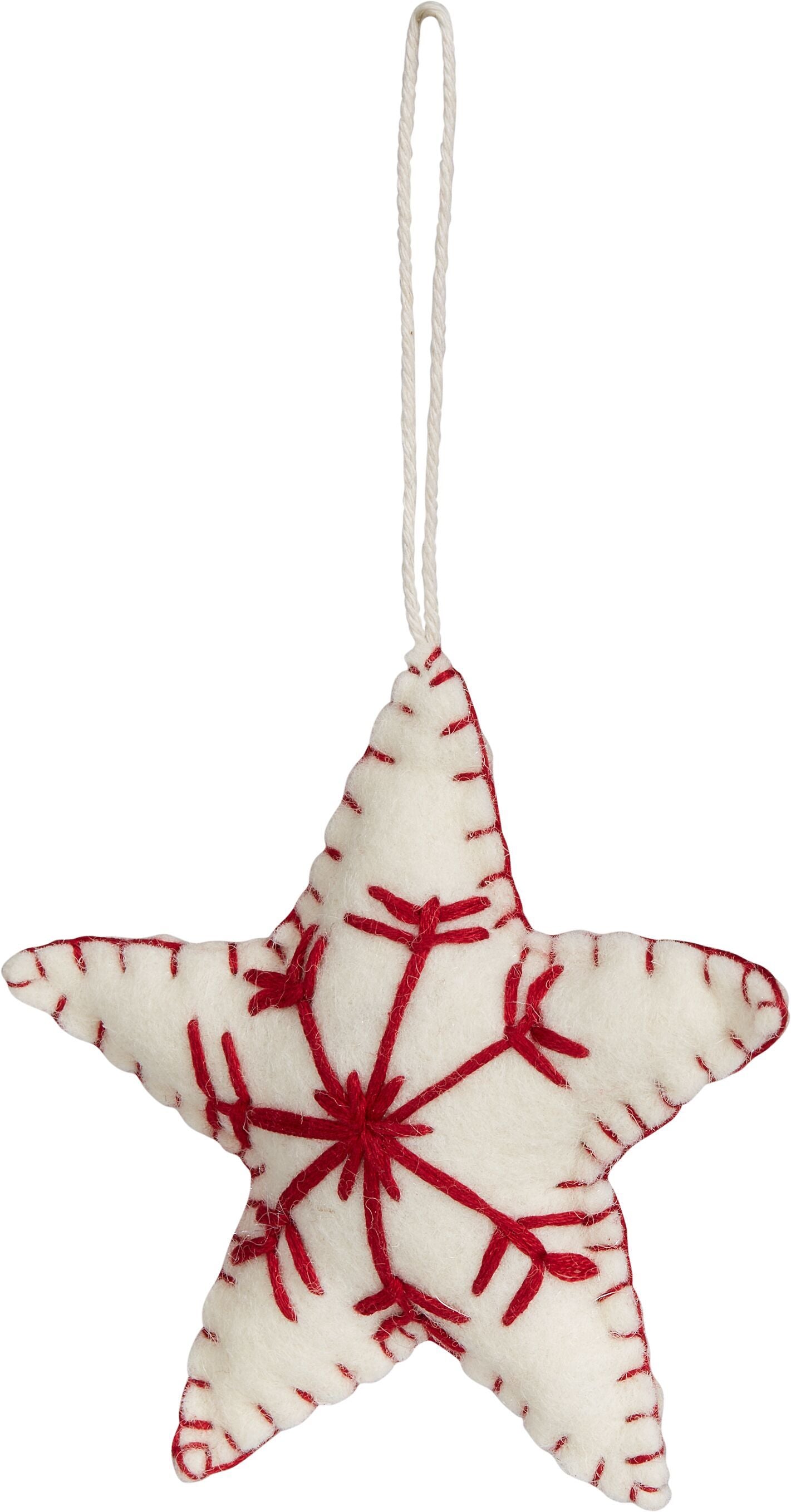 DIEGO Hänger - weiss, rot / D: 11.0 cm