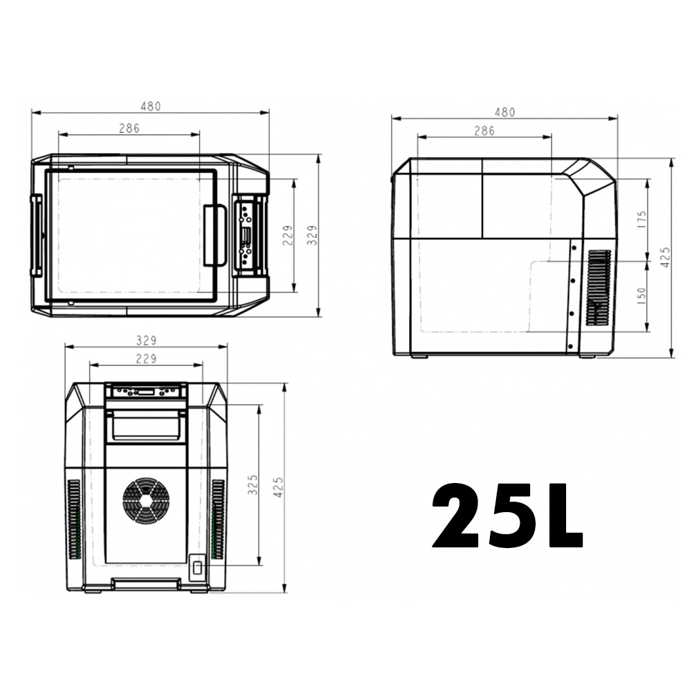 Glacière à compression 12/24V et 230V ANTARION