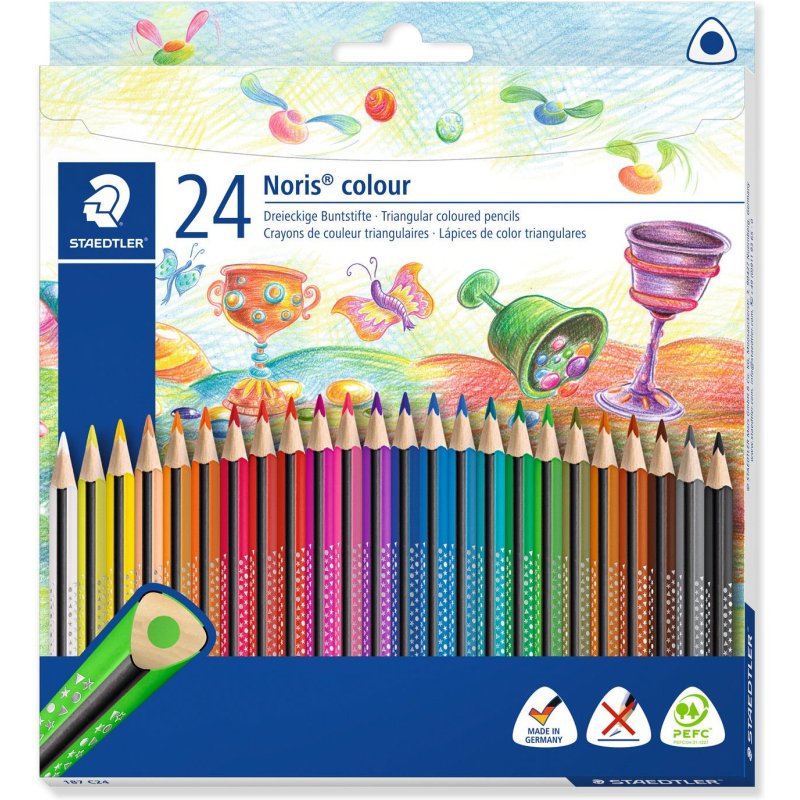 Crayon de couleur Noris colour - Etui carton de 24