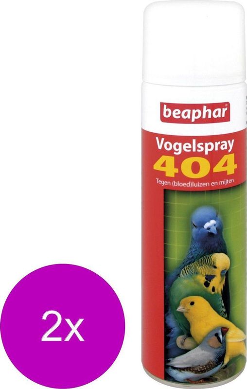 Beaphar 404 - Vogelspray - 2 x 500 ml - Vogelapotheek