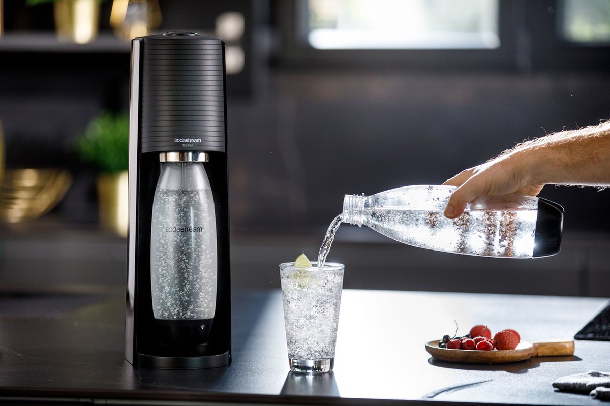 Sodastream Terra Black Value Pack 2 flessen 1L + 1 fles 0,5L