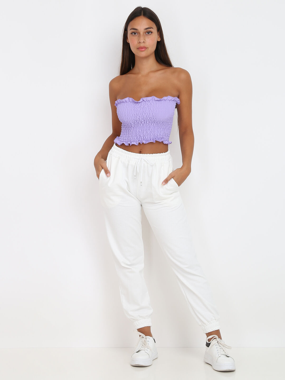 Jogging basique- Blanc