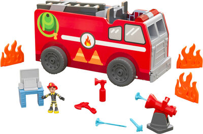 KidKraft Adventure Bound 2-in-1 Brannbil Lekesett
