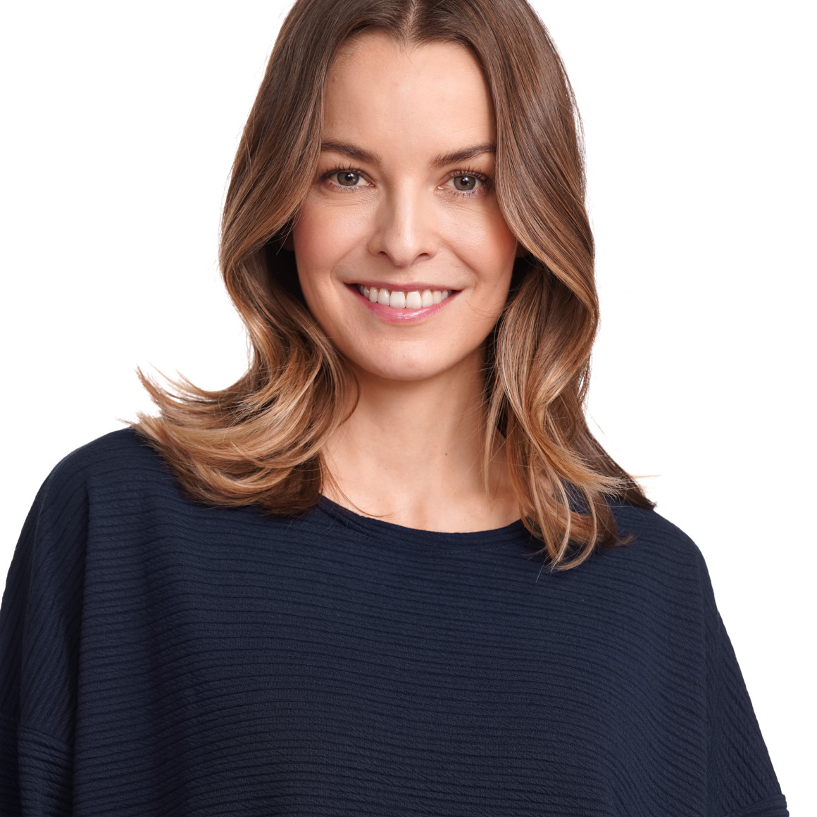 Gina Benotti Damen Shirt mit 3/4-Ärmeln dunkelblau