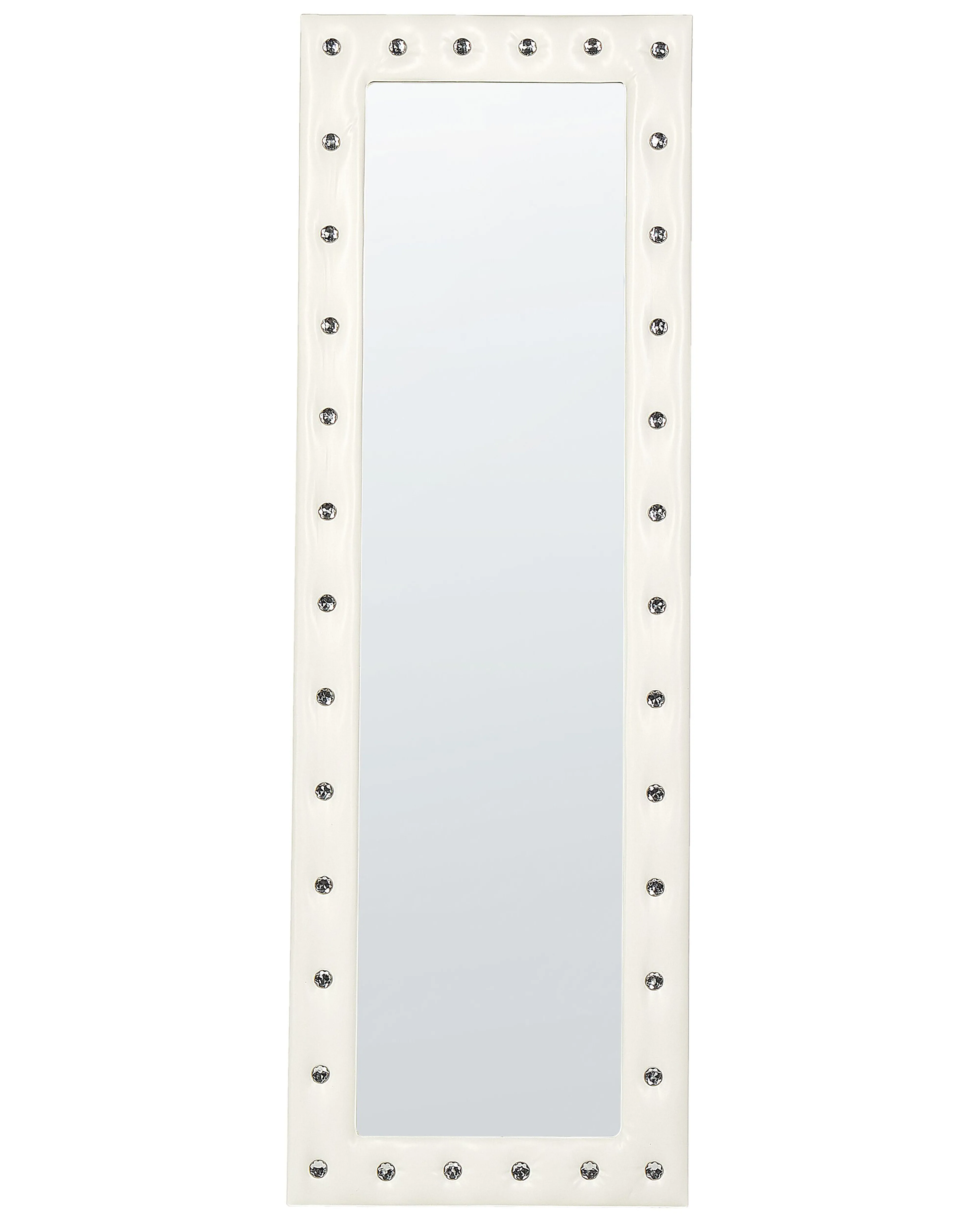 Staande spiegel ANSOUIS 150 cm Kunstleer Wit