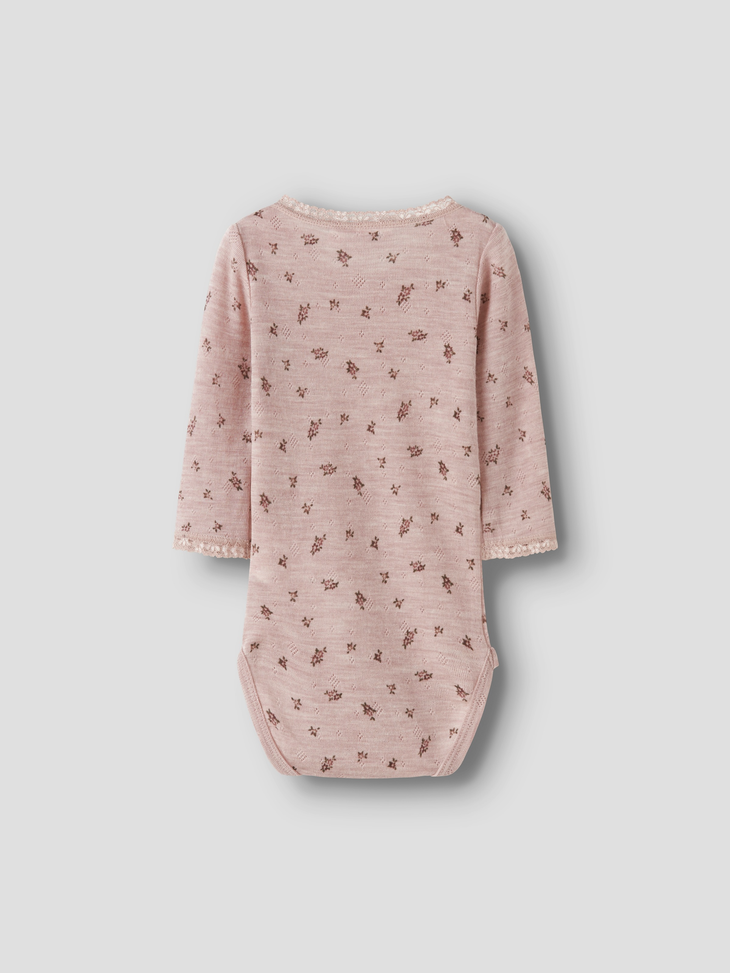 Name It Langarmbody »NBFWANG WOOL NEEDLE LS BODY NOOS«, aus reiner Merinowolle