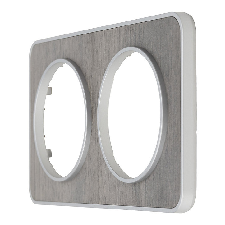Plaque de finition double Jacobsen Espen chêne gris