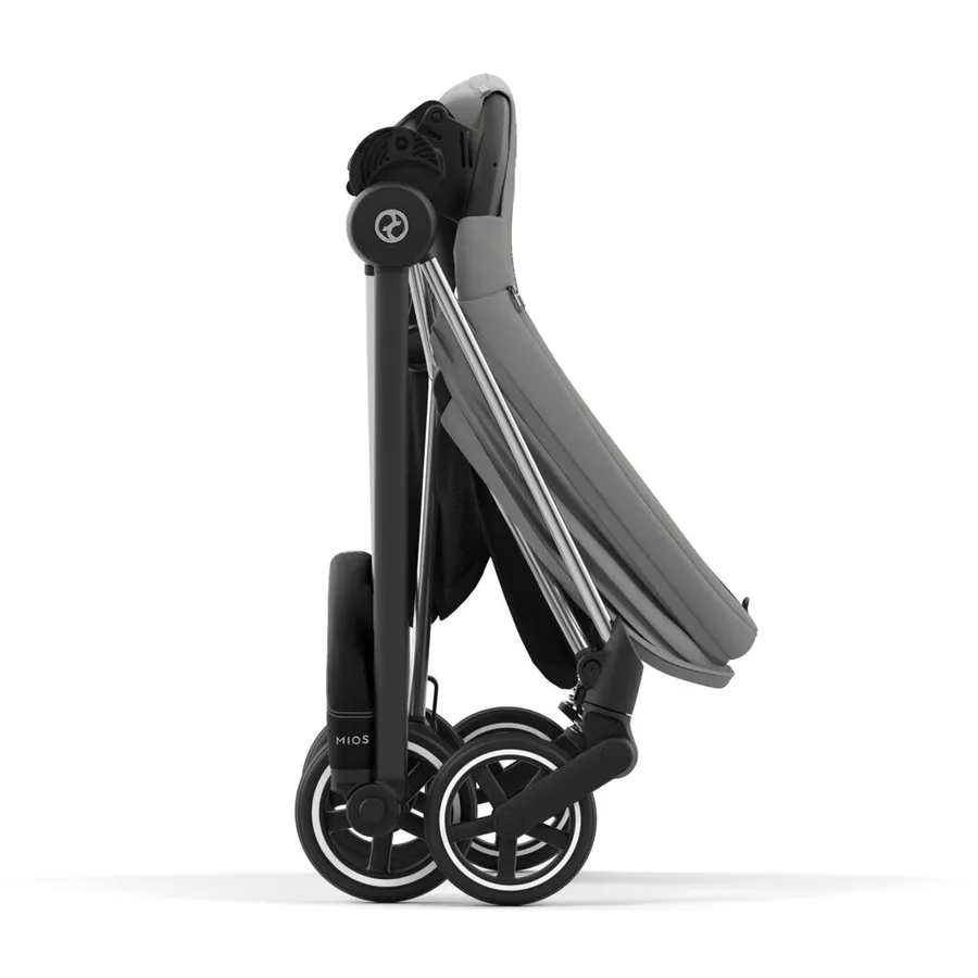 cybex PLATINUM Kombikinderwagen New Mios Chrome Black Mirage Grey