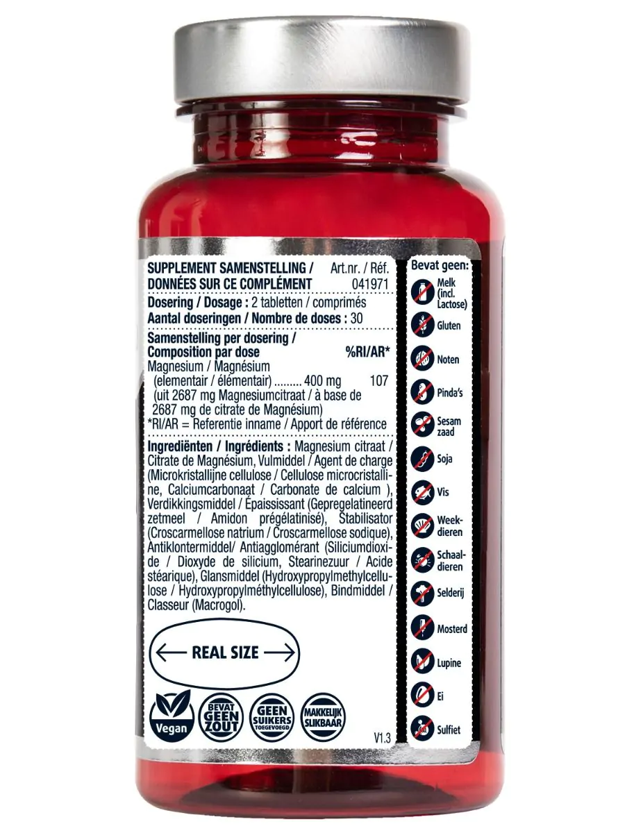 Magnesium Citraat tabletten 400 mg
