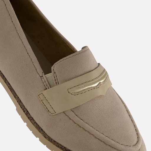Rieker Instappers beige Leer