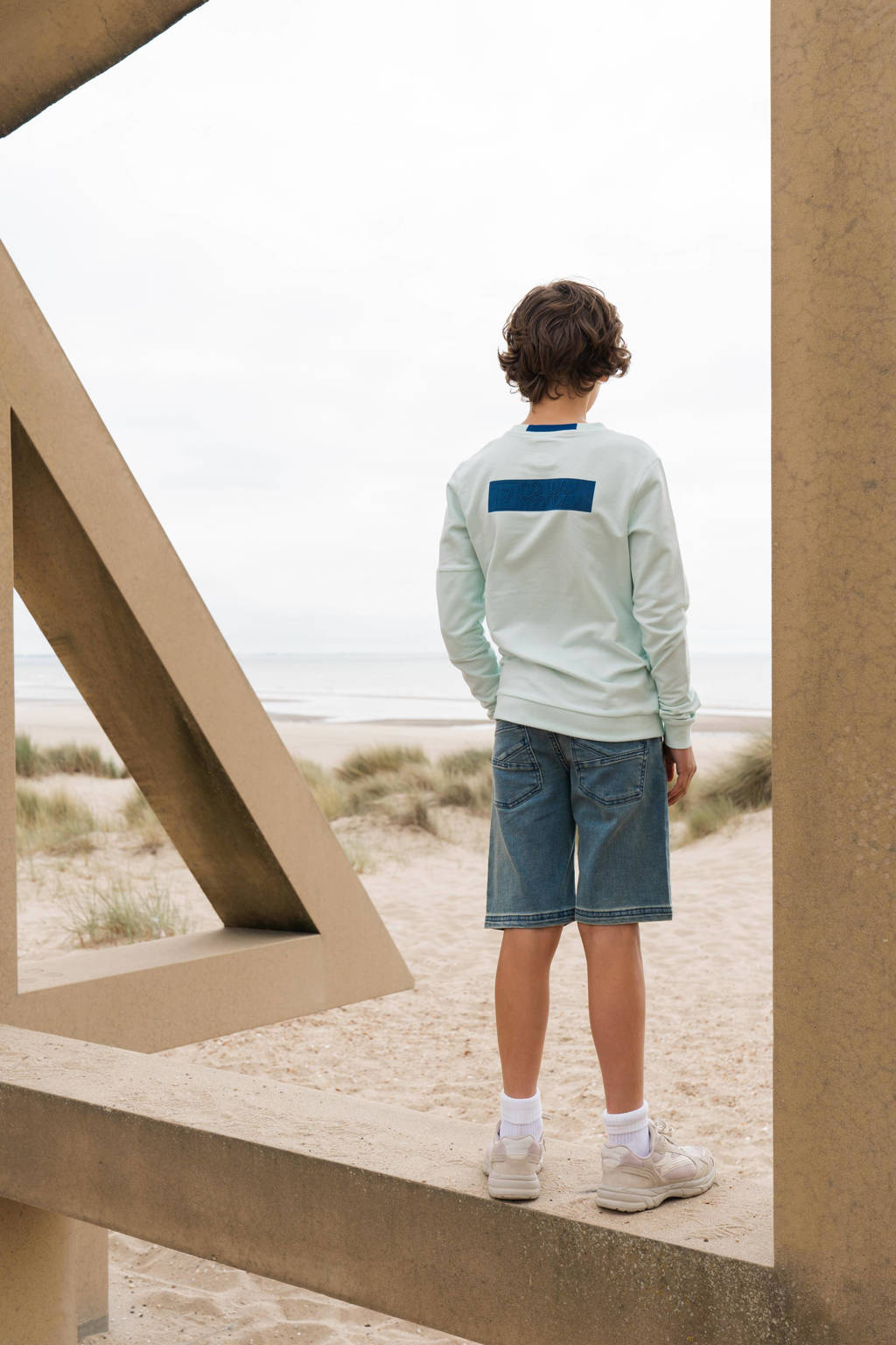 No Way Monday denim short denim blue