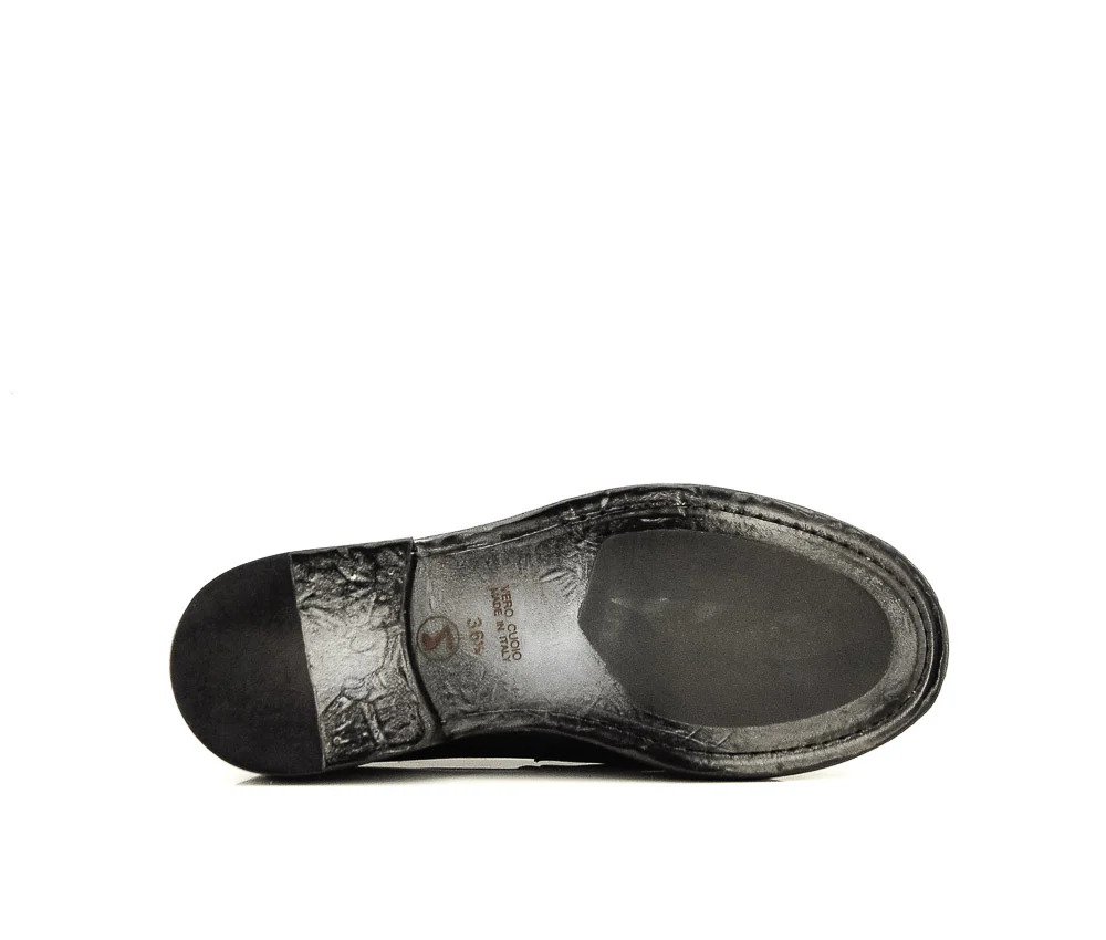 UPPER SHOES - MOC D504R NOIR