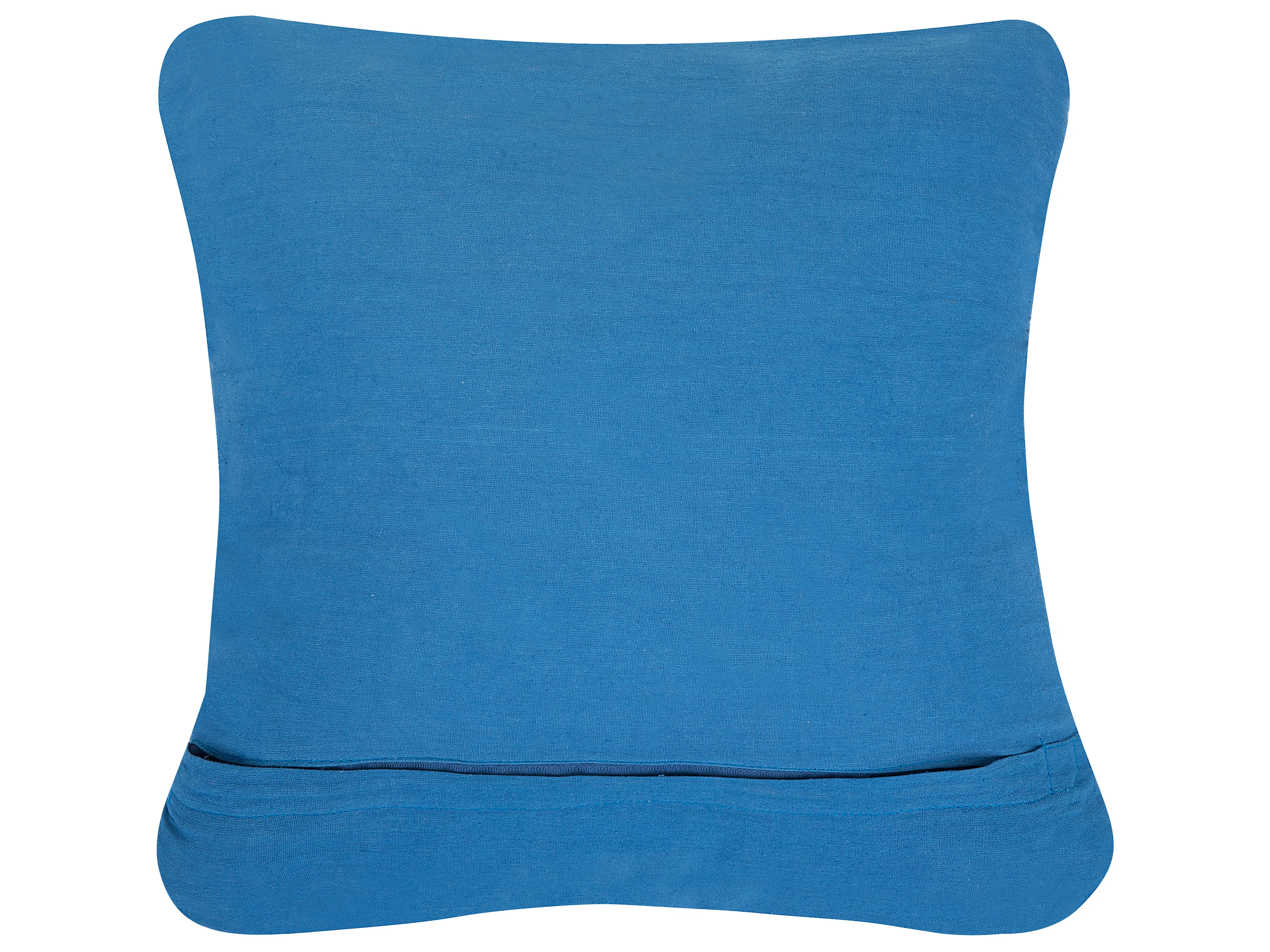 Sierkussen KARATAS Katoen 45 x 45 cm Blauw effen