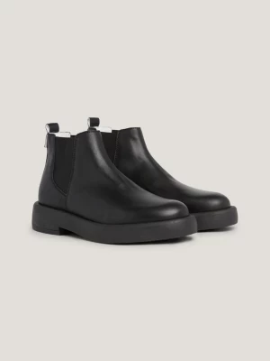 Botas Chelsea de cano médio em couro