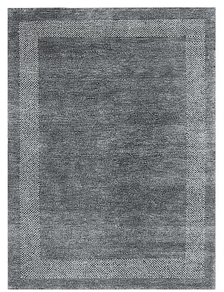 Gabbeh-Teppich CASABLANCA 140 x 200 cm grau/schwarz