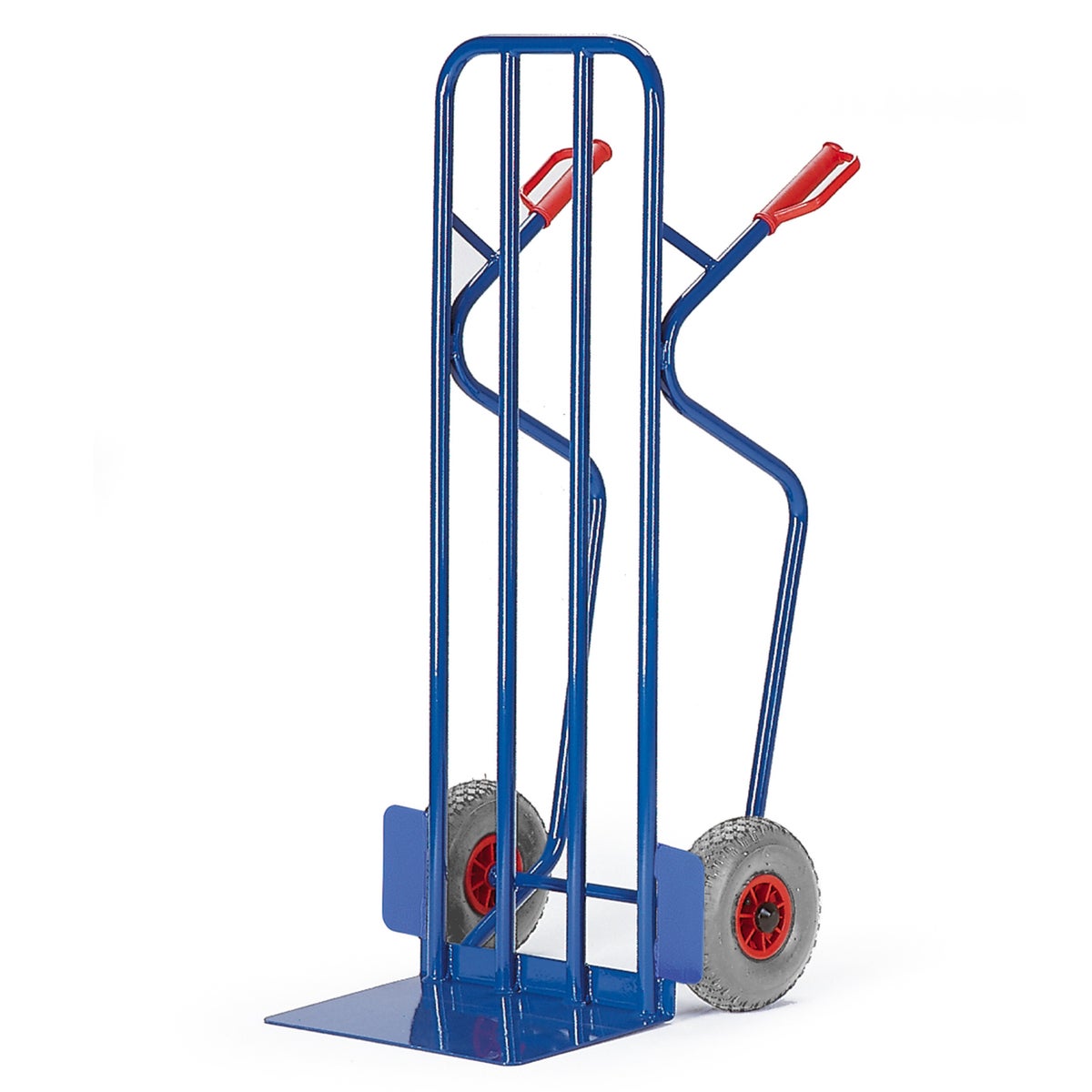 Rollcart brede stapelwagen van stalen buizen, draagvermogen 250 kg, massief rubber