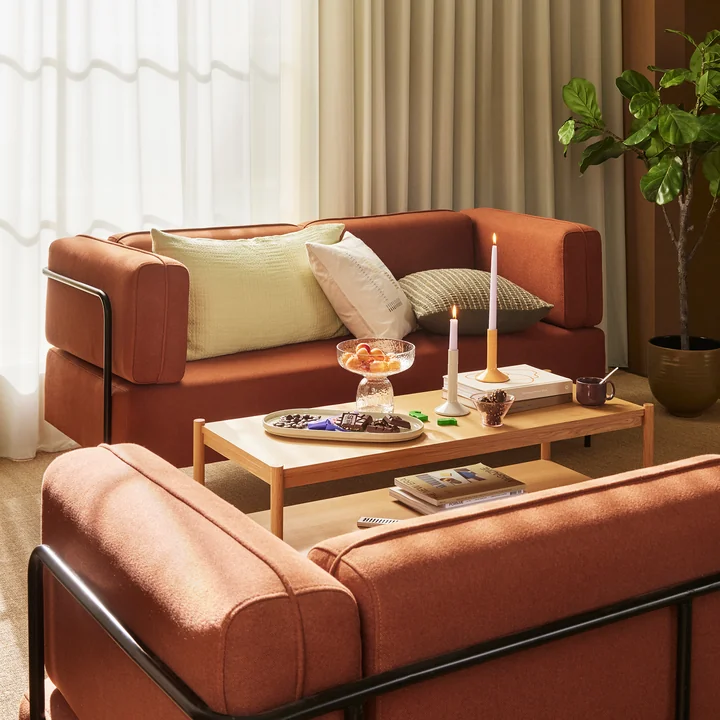Hübsch Interior - Seize Couchtisch 120 x 51 cm, Eiche natur