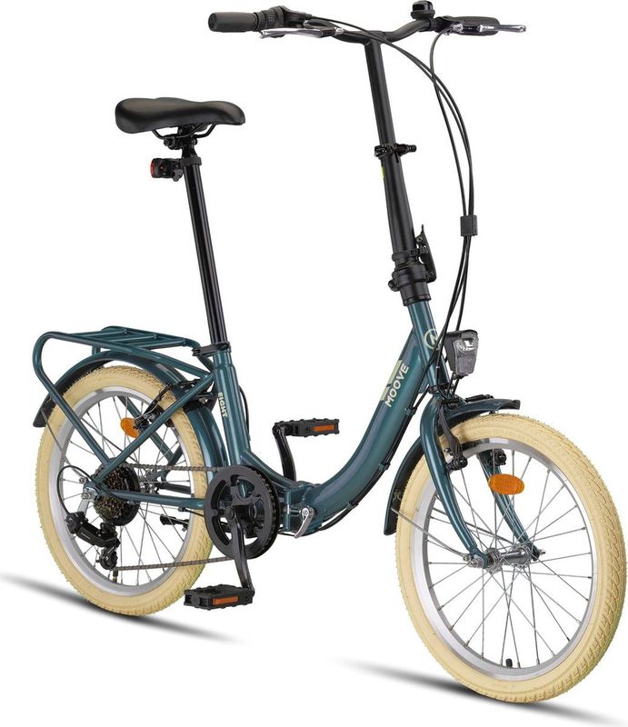 PACTO EIGHT - Vouwfiets - 20 inch - Low step - 6 Speed Shimano - Patrol Green/Lavender/Black