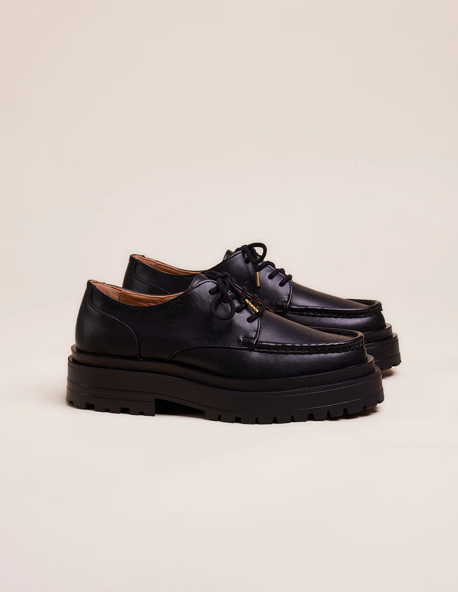 Derbies Madeline - Cuir noir