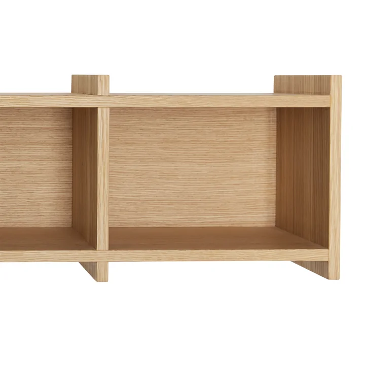 Hübsch Interior - Focal Wandregal, L 80 cm, Eiche