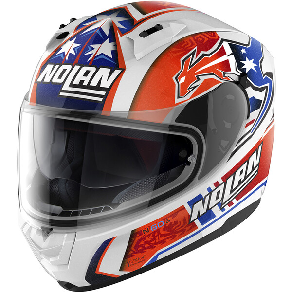 Nolan - Casque N60-6 Gemini Replica Casey Stoner Blanc / Rouge / Bleu