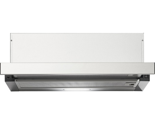 Vlakke afzuigkap PKM FS1-60BSPY BxL 59,5 x 46,3 cm zilver