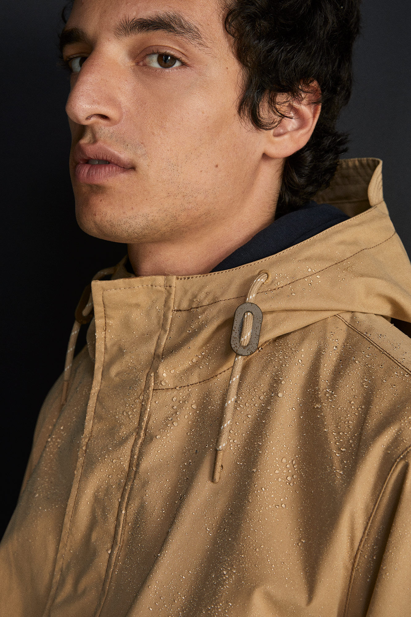Parka capucha - beige medio