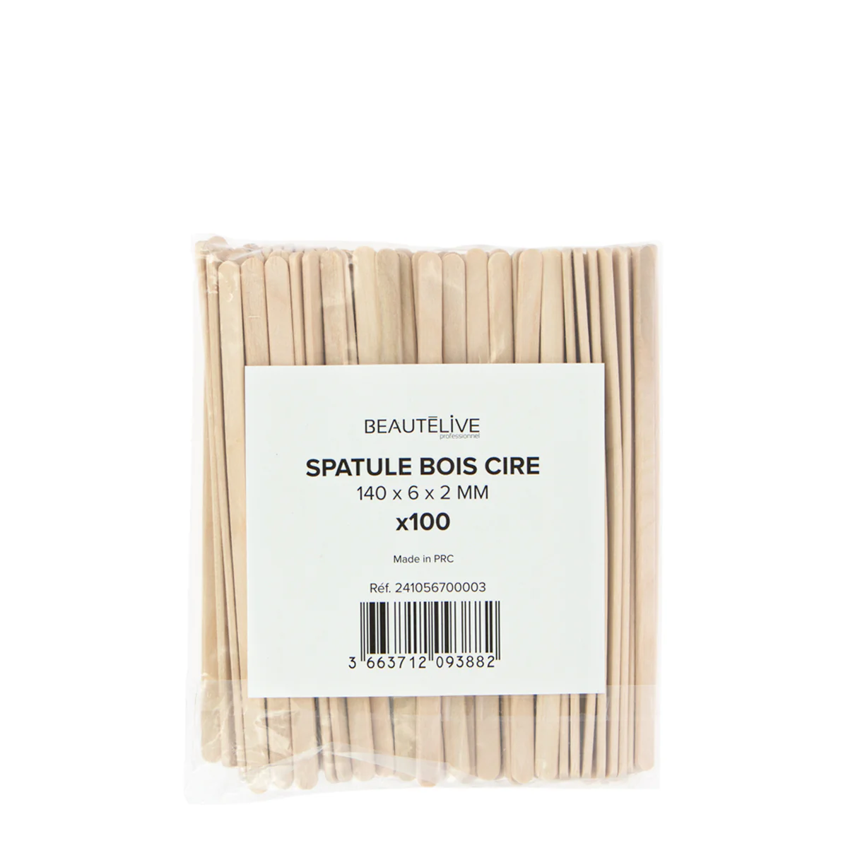 Spatule en Bois 140x6x2mm X100
