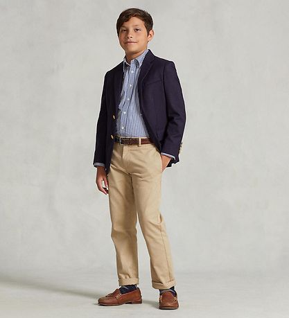 Polo Ralph Lauren Skjorte - Classics II - Navy/Hvidstribet