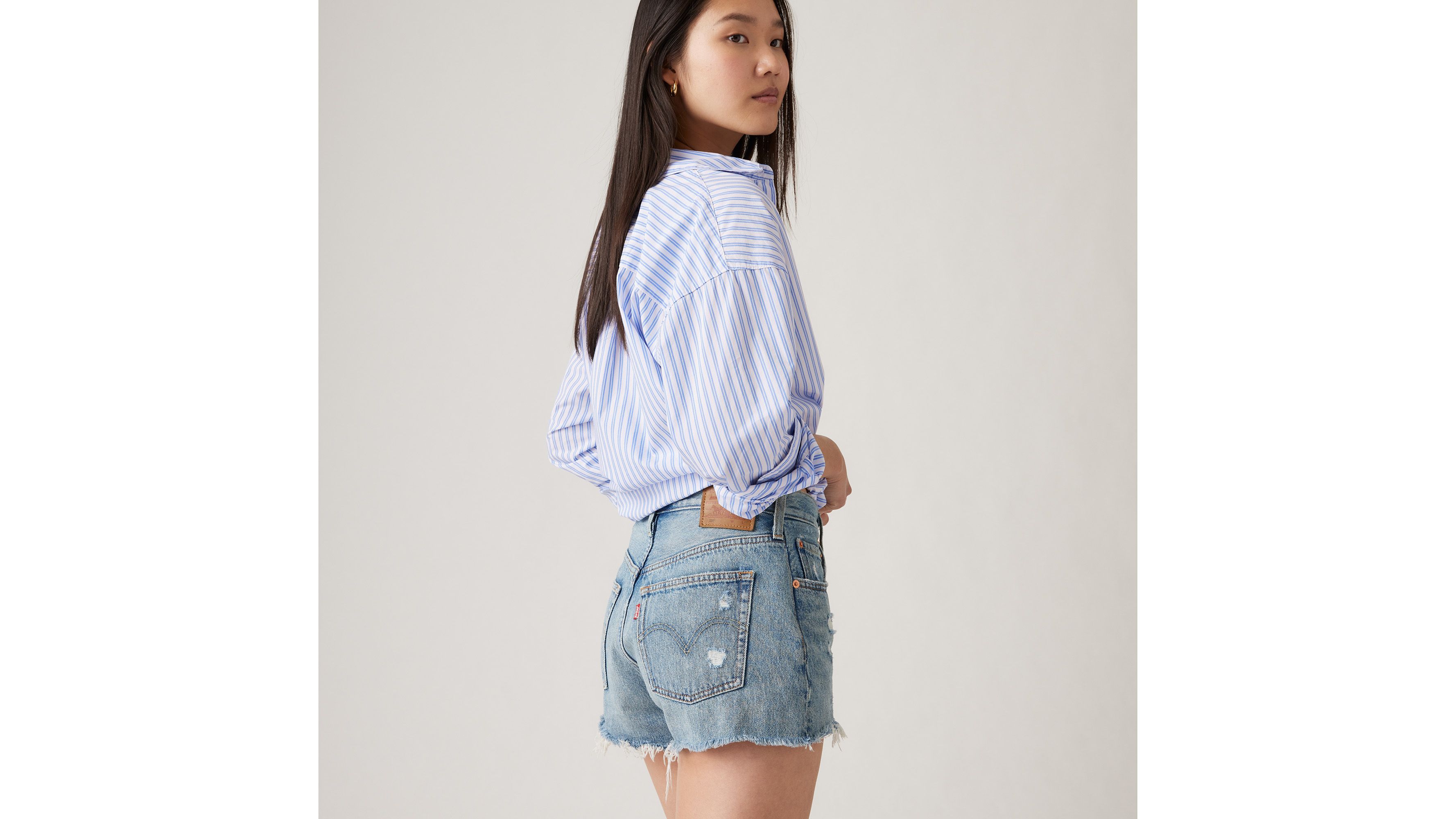 Short jean 501® Original taille haute - Vague Finish - Bleu