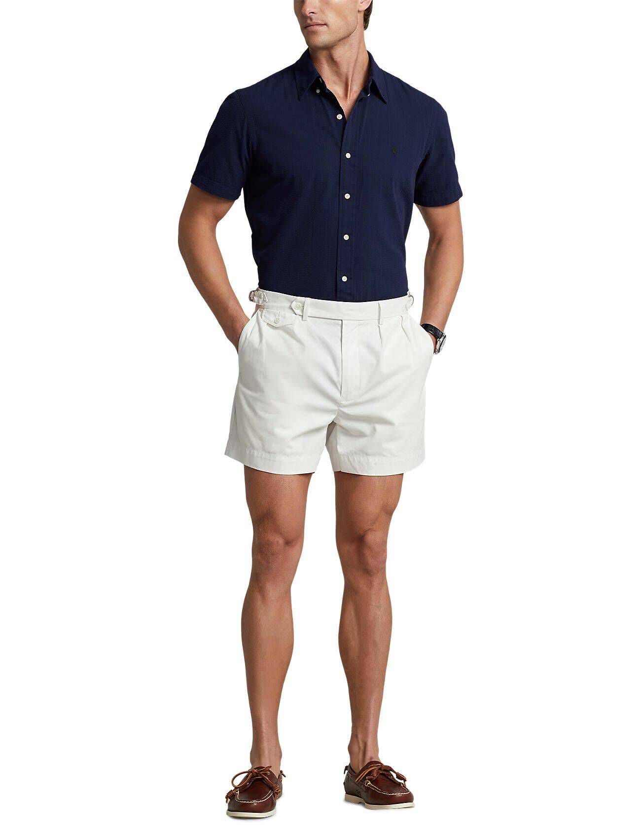 Polo Ralph Lauren| Herren Hemd Kurzam CUSTOM FIT SEERSUCKER