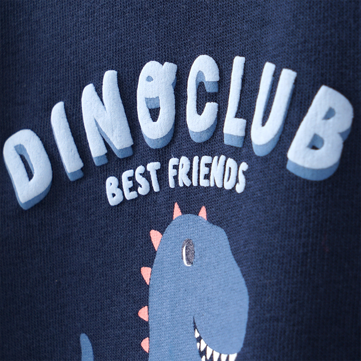 Topomini Baby Sweatshirt mit Dino-Print dunkelblau