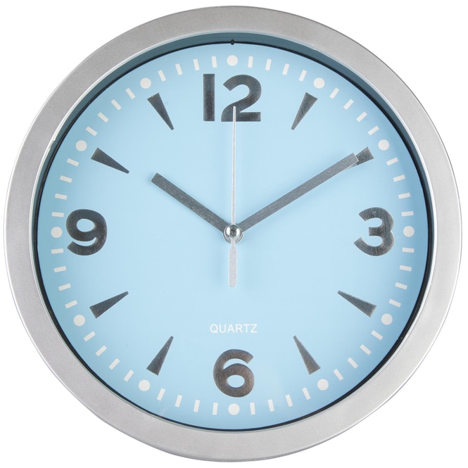 Wanduhr - Ø = 20 cm - blau