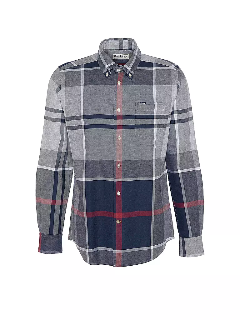 BARBOUR Hemd DUNON hellgrau