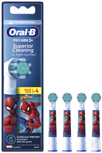 Oral-B Refill Kids Spiderman Têtes De Brosse 4 Pièces